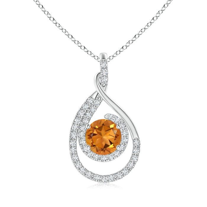 AAA - Citrine / 1.68 CT / 14 KT White Gold