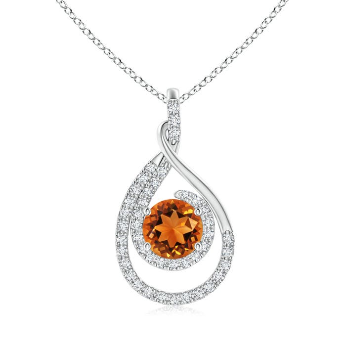 AAAA - Citrine / 1.68 CT / 14 KT White Gold