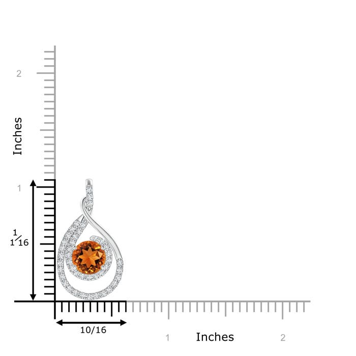 AAAA - Citrine / 1.68 CT / 14 KT White Gold