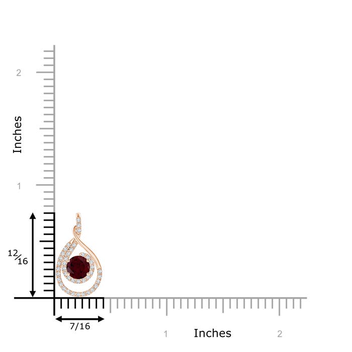 A - Garnet / 0.8 CT / 14 KT Rose Gold