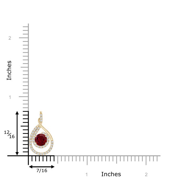 AA - Garnet / 0.8 CT / 14 KT Yellow Gold