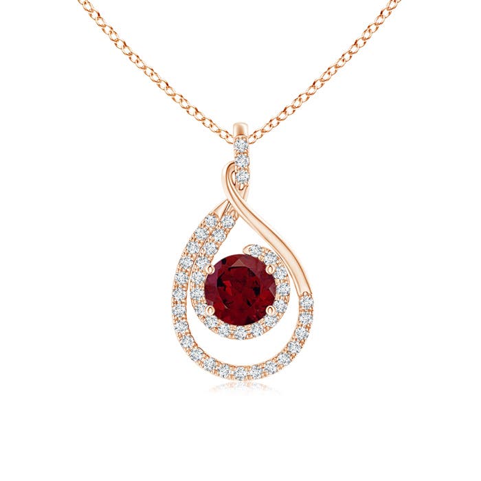 AA - Garnet / 1.32 CT / 14 KT Rose Gold