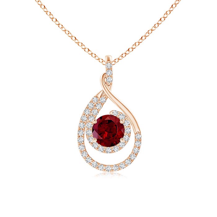 AAA - Garnet / 1.32 CT / 14 KT Rose Gold