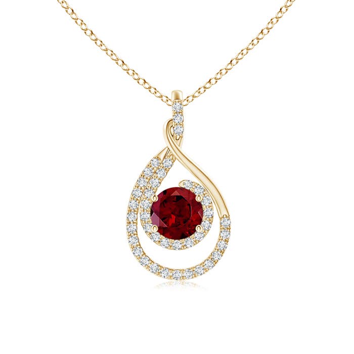 AAA - Garnet / 1.32 CT / 14 KT Yellow Gold