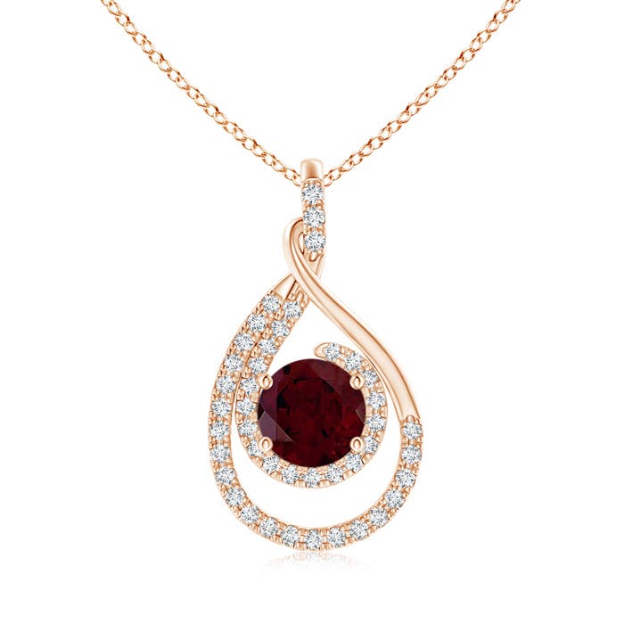 A - Garnet / 1.93 CT / 14 KT Rose Gold