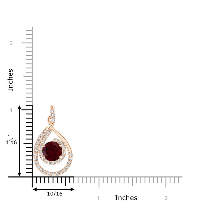 A - Garnet / 1.93 CT / 14 KT Rose Gold