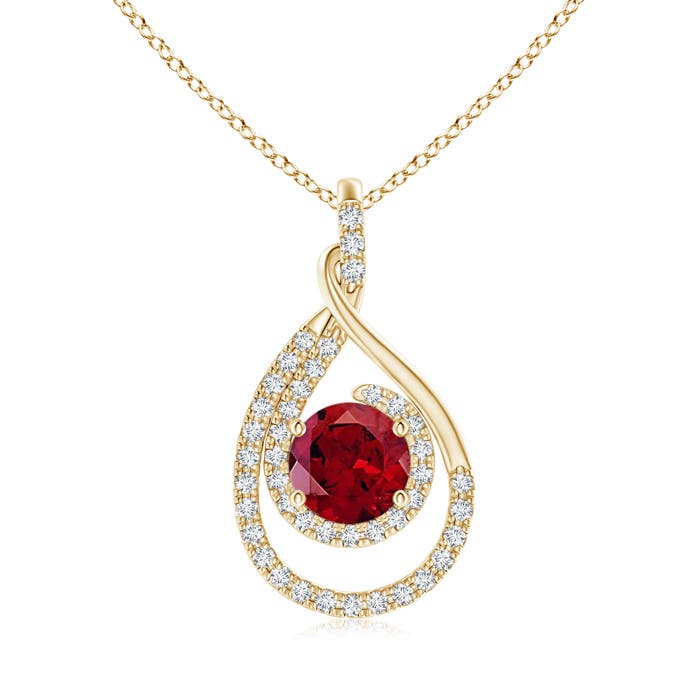 AAAA - Garnet / 1.93 CT / 14 KT Yellow Gold