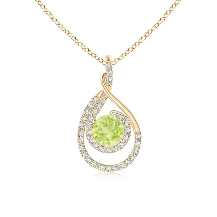 A - Peridot / 1.27 CT / 14 KT Yellow Gold