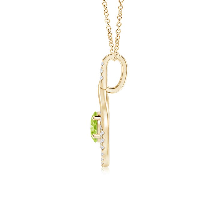 AA - Peridot / 1.27 CT / 14 KT Yellow Gold