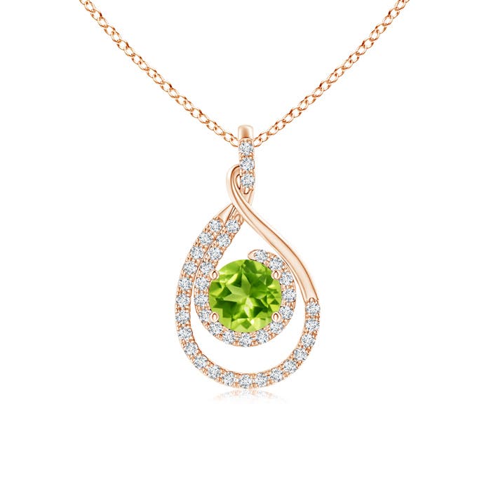 AAA - Peridot / 1.27 CT / 14 KT Rose Gold