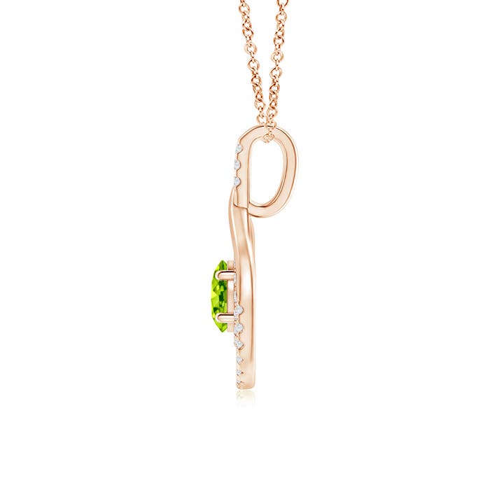 AAA - Peridot / 1.27 CT / 14 KT Rose Gold