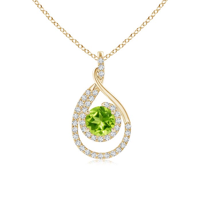 AAA - Peridot / 1.27 CT / 14 KT Yellow Gold