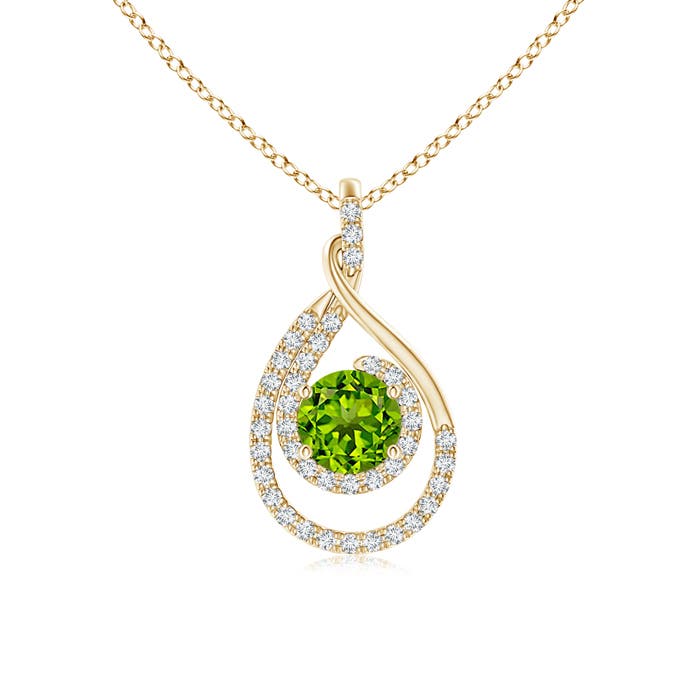 AAAA - Peridot / 1.27 CT / 14 KT Yellow Gold