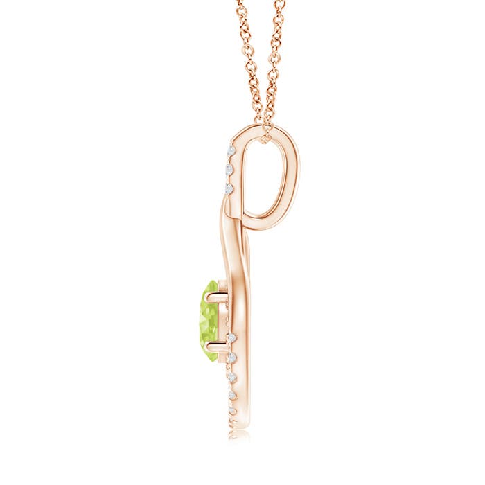 A - Peridot / 1.83 CT / 14 KT Rose Gold