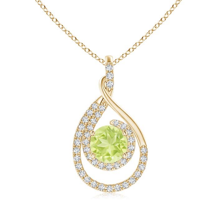 A - Peridot / 1.83 CT / 14 KT Yellow Gold