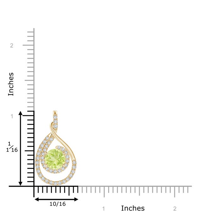 A - Peridot / 1.83 CT / 14 KT Yellow Gold