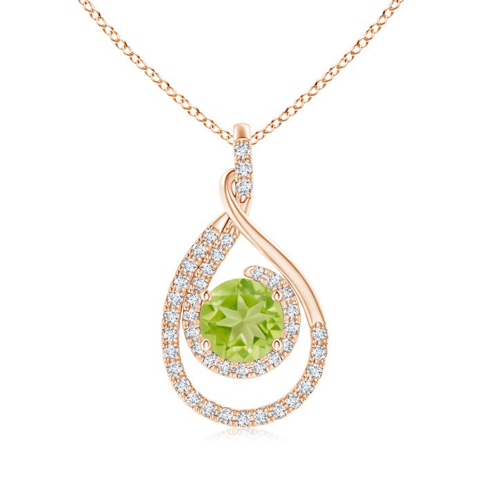 AA - Peridot / 1.83 CT / 14 KT Rose Gold