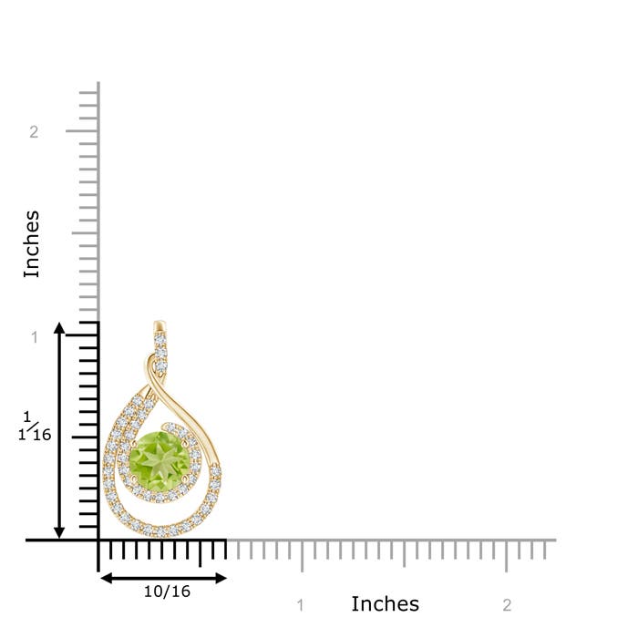 AA - Peridot / 1.83 CT / 14 KT Yellow Gold