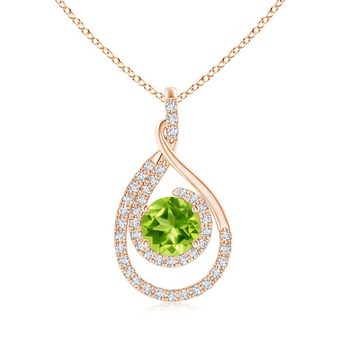 AAA - Peridot / 1.83 CT / 14 KT Rose Gold