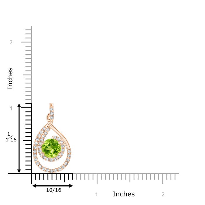 AAA - Peridot / 1.83 CT / 14 KT Rose Gold