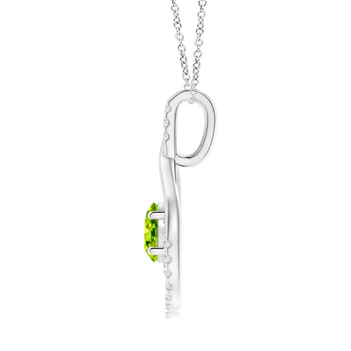 AAA - Peridot / 1.83 CT / 14 KT White Gold