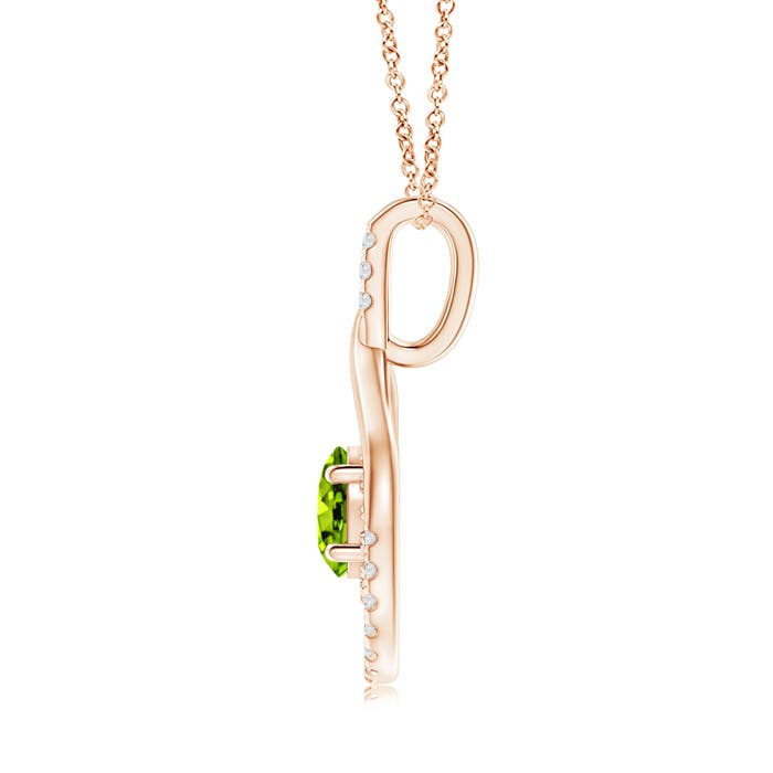 AAAA - Peridot / 1.83 CT / 14 KT Rose Gold