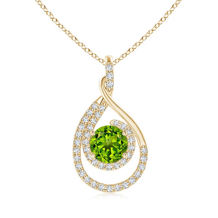 AAAA - Peridot / 1.83 CT / 14 KT Yellow Gold