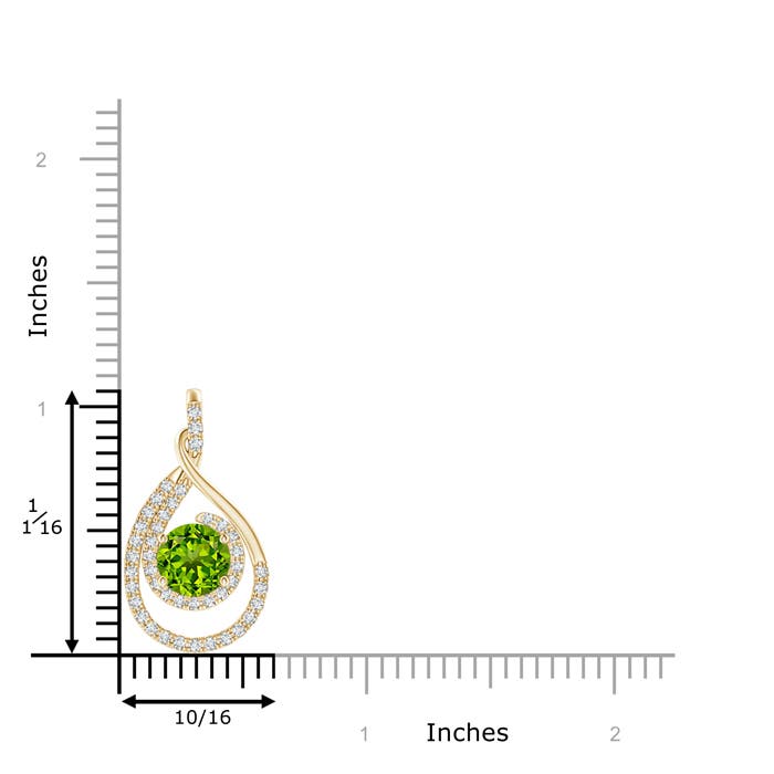 AAAA - Peridot / 1.83 CT / 14 KT Yellow Gold