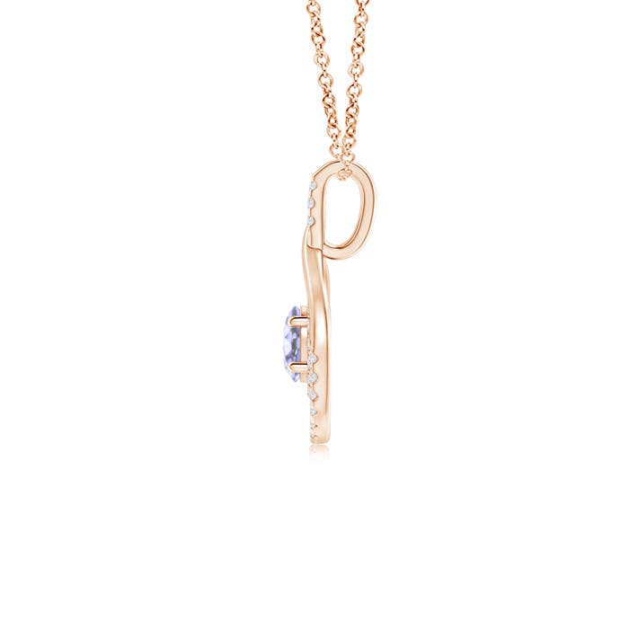 A - Tanzanite / 0.7 CT / 14 KT Rose Gold