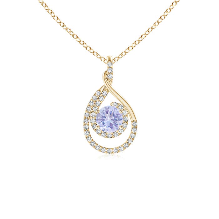 A - Tanzanite / 0.7 CT / 14 KT Yellow Gold