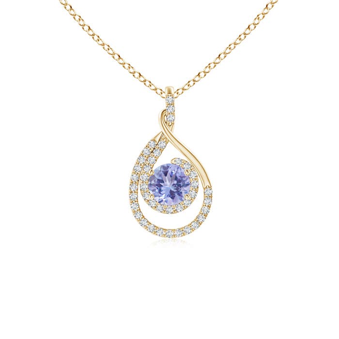 AA - Tanzanite / 0.7 CT / 14 KT Yellow Gold