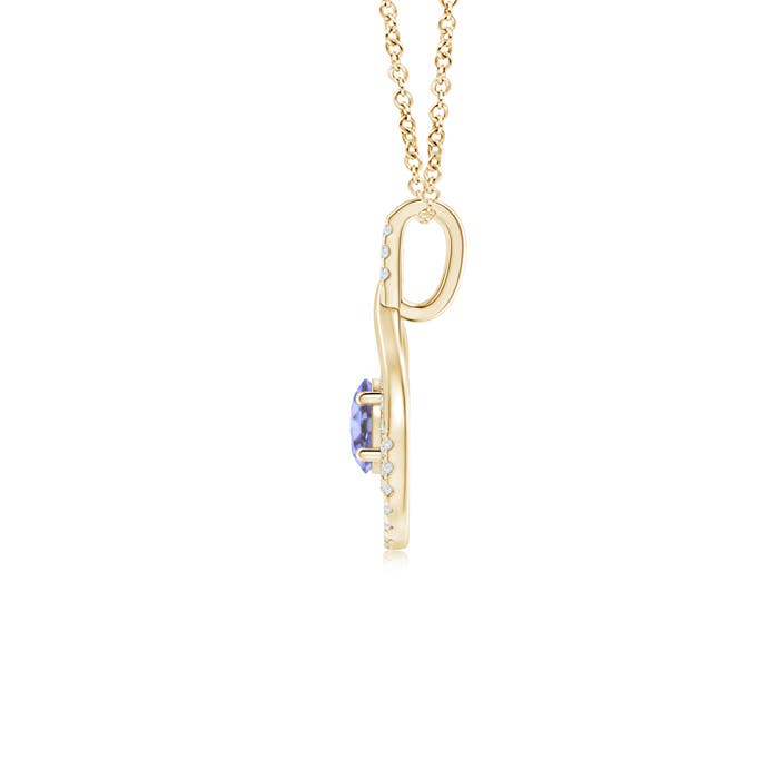 AA - Tanzanite / 0.7 CT / 14 KT Yellow Gold