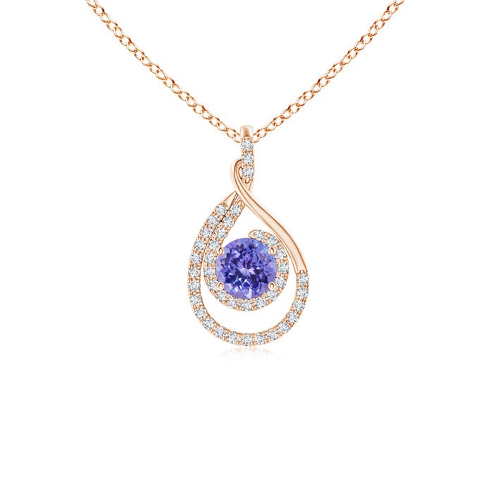 AAA - Tanzanite / 0.7 CT / 14 KT Rose Gold