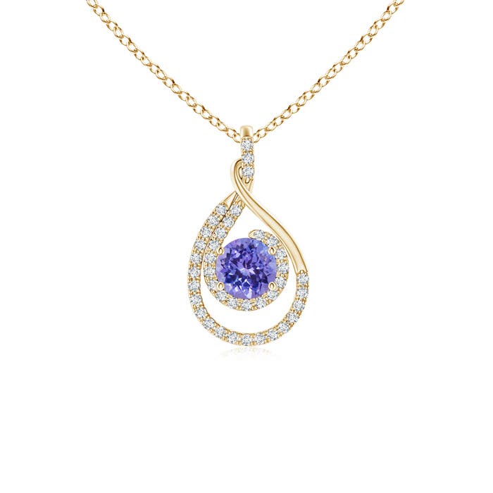 AAA - Tanzanite / 0.7 CT / 14 KT Yellow Gold