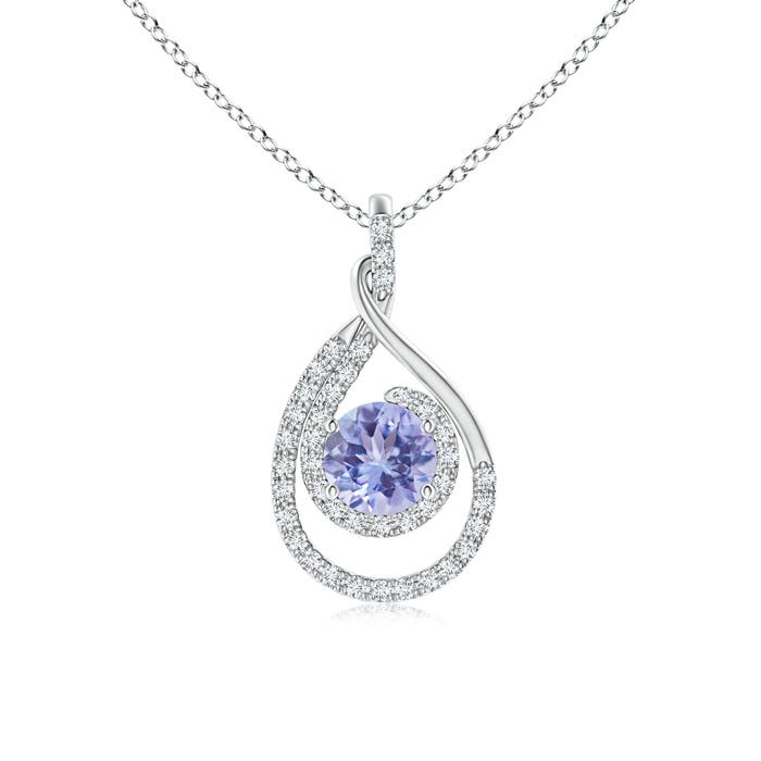 A - Tanzanite / 1.22 CT / 14 KT White Gold