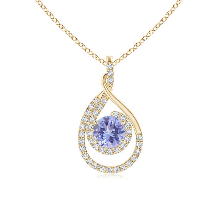 A - Tanzanite / 1.22 CT / 14 KT Yellow Gold