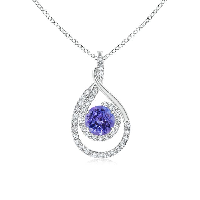 AA - Tanzanite / 1.22 CT / 14 KT White Gold