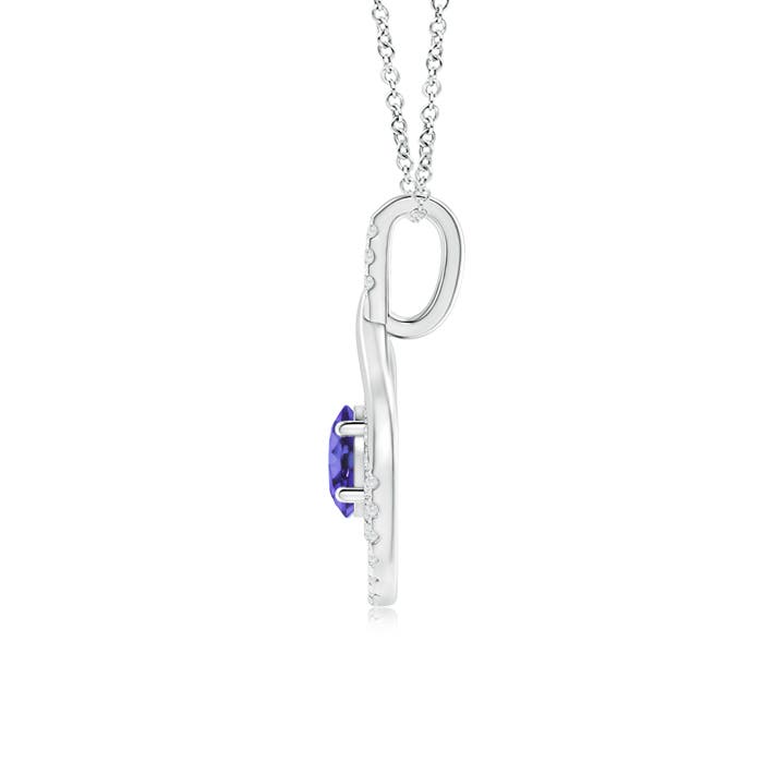 AA - Tanzanite / 1.22 CT / 14 KT White Gold