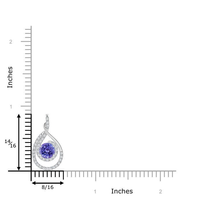 AA - Tanzanite / 1.22 CT / 14 KT White Gold