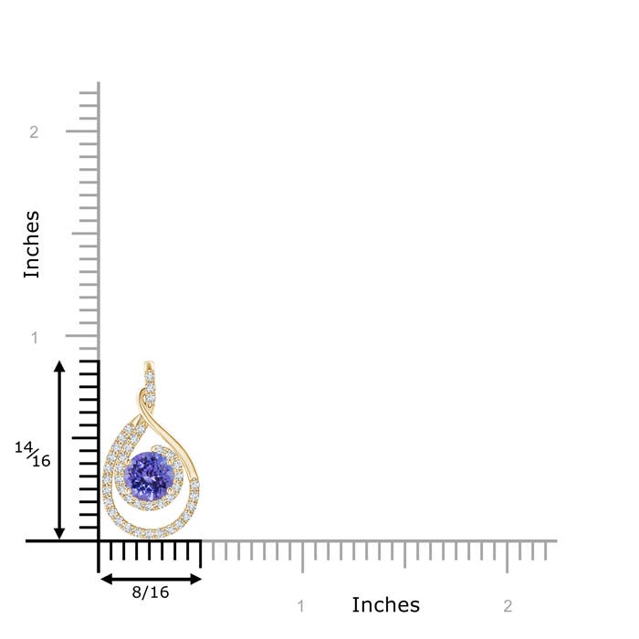 AA - Tanzanite / 1.22 CT / 14 KT Yellow Gold