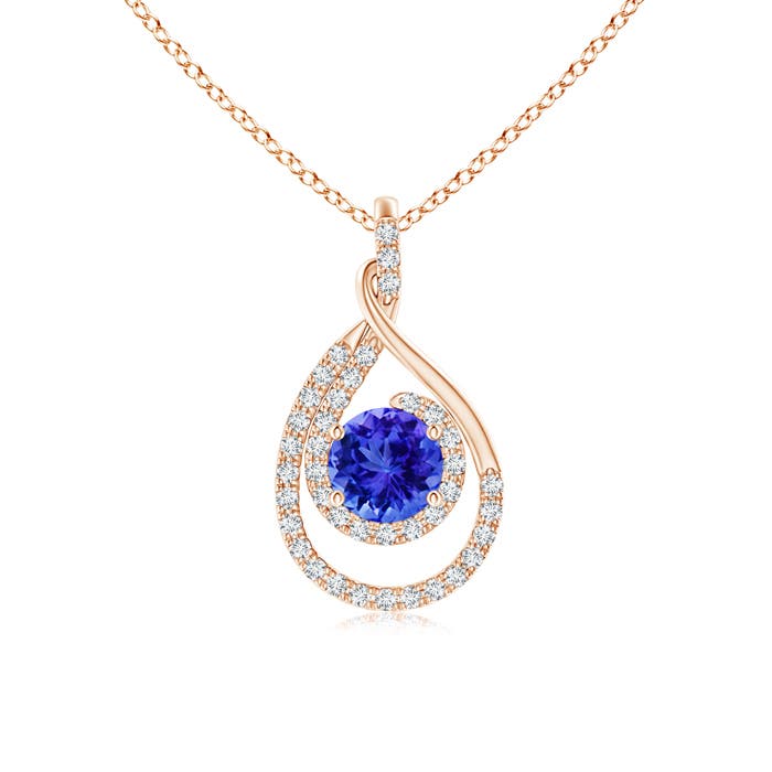 AAA - Tanzanite / 1.22 CT / 14 KT Rose Gold