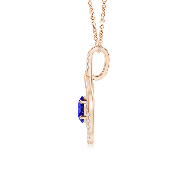 AAA - Tanzanite / 1.22 CT / 14 KT Rose Gold