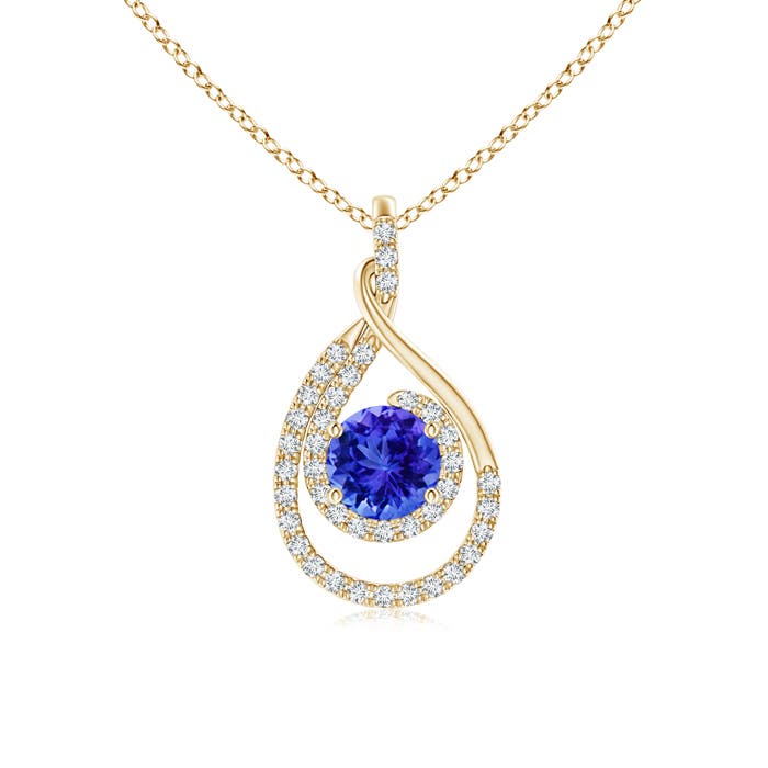 AAA - Tanzanite / 1.22 CT / 14 KT Yellow Gold