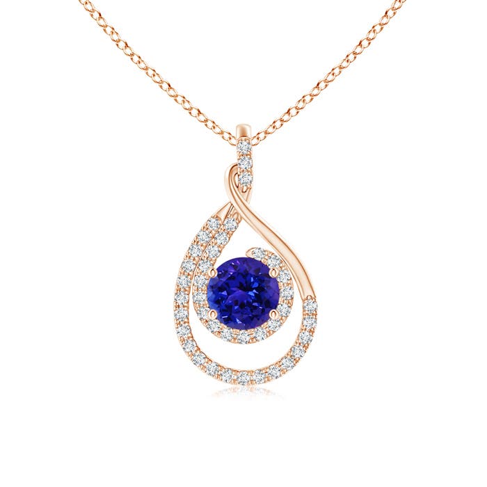 AAAA - Tanzanite / 1.22 CT / 14 KT Rose Gold