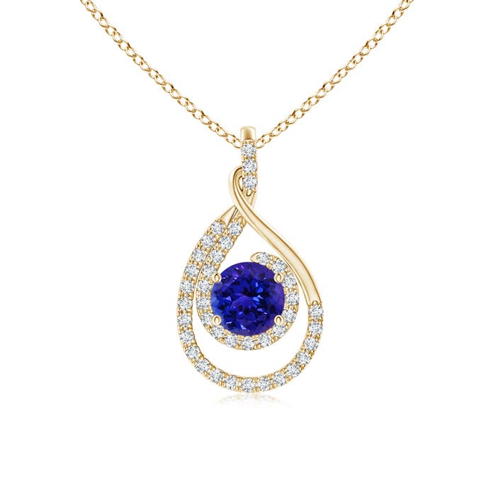 AAAA - Tanzanite / 1.22 CT / 14 KT Yellow Gold