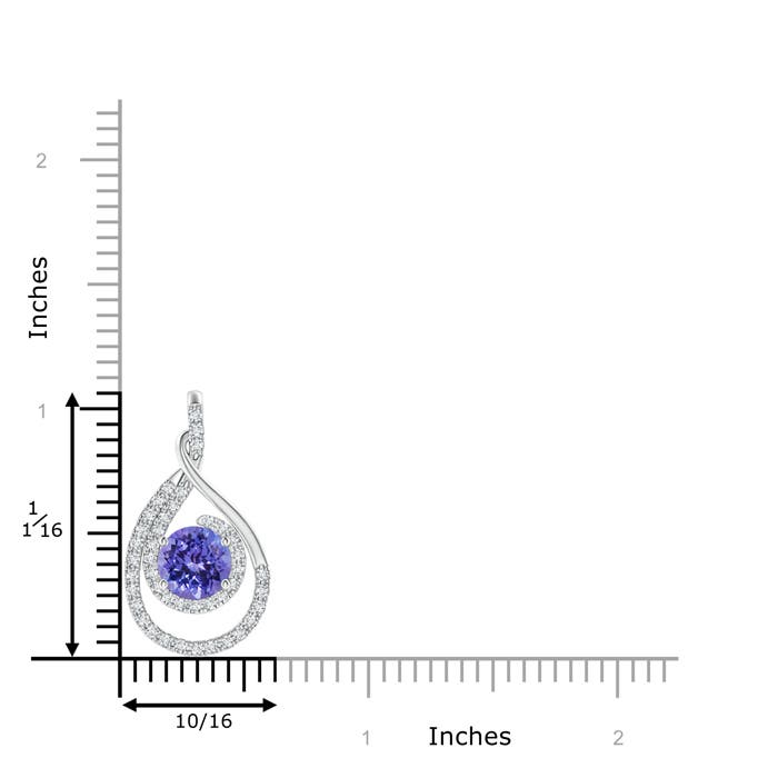 AA - Tanzanite / 1.88 CT / 14 KT White Gold