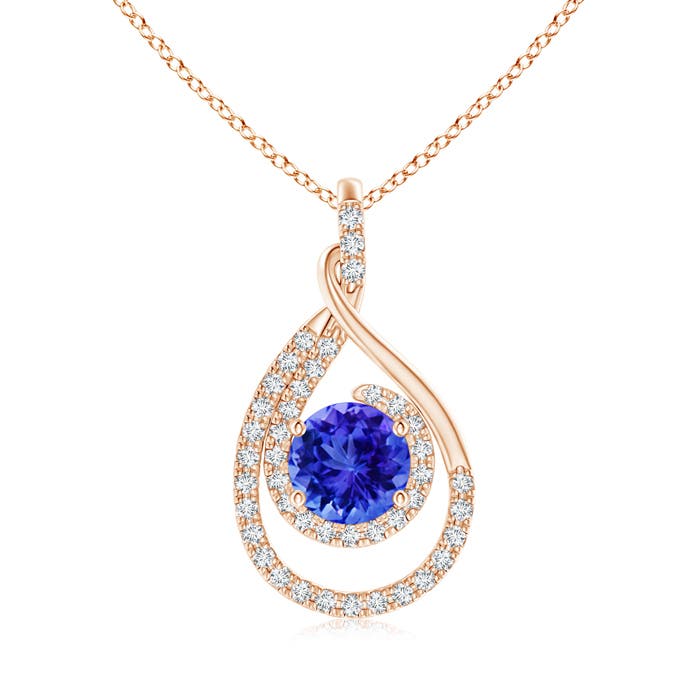 AAA - Tanzanite / 1.88 CT / 14 KT Rose Gold