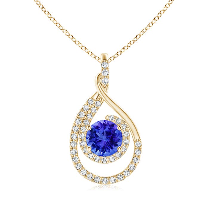 AAA - Tanzanite / 1.88 CT / 14 KT Yellow Gold