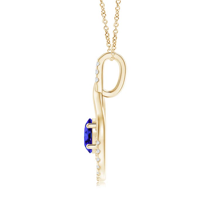 AAA - Tanzanite / 1.88 CT / 14 KT Yellow Gold