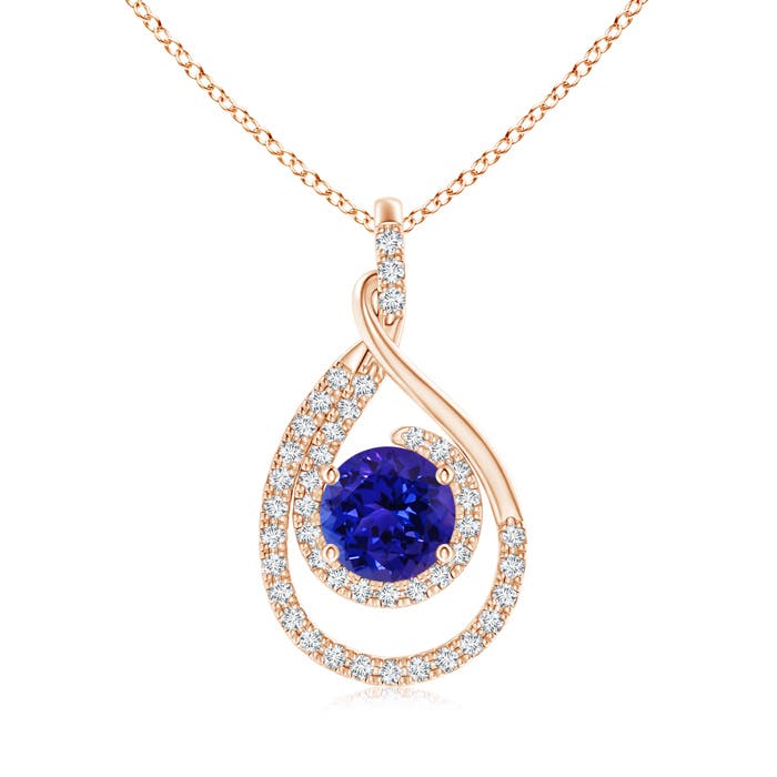 AAAA - Tanzanite / 1.88 CT / 14 KT Rose Gold